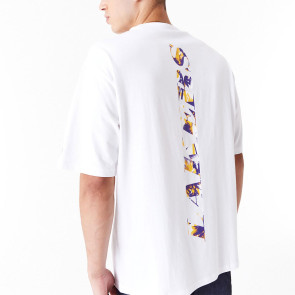 New Era NBA LA Lakers Large Infill Oversized T-Shirt ''White''