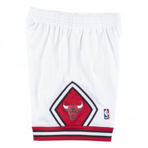 M&N Swingman Chicago Bulls 1997-98 Shorts ''White/Scarlet''