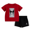 Air Jordan Court Graphic T-Shirt and Shorts set ''Black''